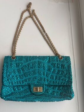 Chanel Classic Jumbo Double Flap Shoulder/Crossbody Bag- Rhinestone embellished